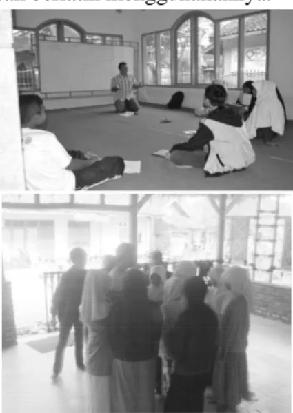 Gambar 1. Pelatihan Bahasa Inggris dengan  peserta (Mitra) Siwa SMP dan SMA  