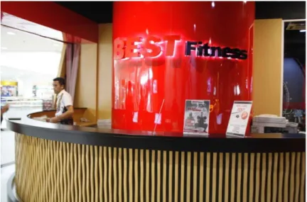 Gambar 04: Bagian Customer Service Best Fitness Plaza Medan Fair 