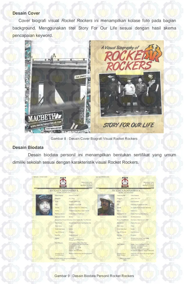 Gambar 8 : Desain Cover Biografi Visual Rocket Rockers 