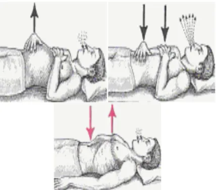 Gambar 2.6 Diaphragmatic Breathing Exercise (Sumber : Anonim, 2015)