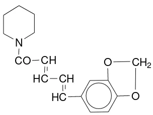 Gambar 5. Struktur Piperin (Anwar, 1994) 