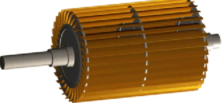 Gambar 1.10.  Turbin Crossflow  2. Transmisi Mekanik 