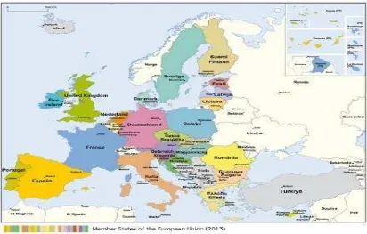 Gambar 3.1 Peta Uni Eropa 