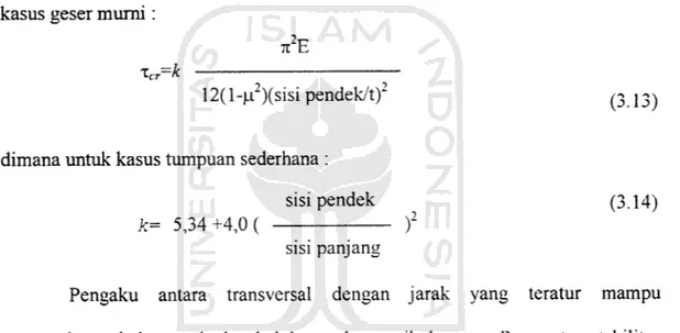 Gambar 3.9 Dua kasus jarak antar pengaku antara