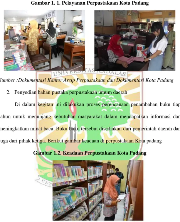 Gambar 1. 1. Pelayanan Perpustakaan Kota Padang 