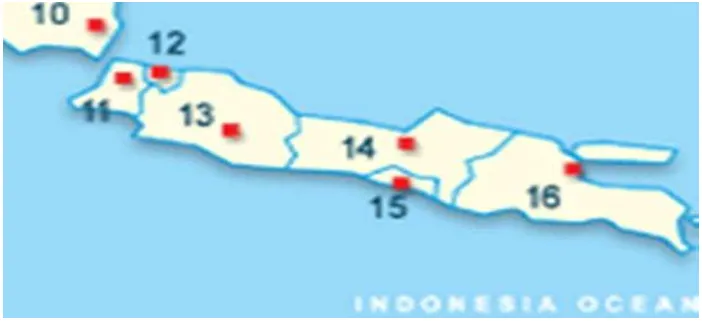 Gambar 4.1. Peta Wilayah Pulau Jawa 
