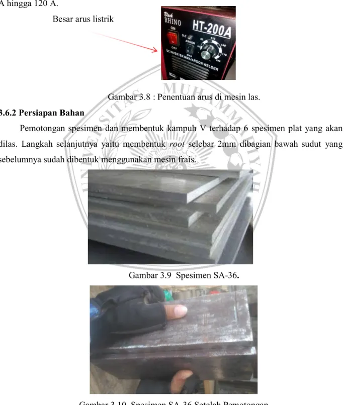 Gambar 3.9  Spesimen SA-36. 