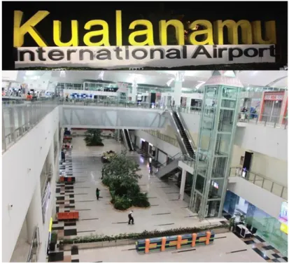 Gambar 2. 4. Suasana Bandara Internasional Kualanamu Kota Medan Sumatera Utara  (Sumber: Dokumentasi Peneliti) 