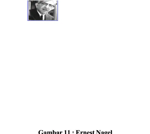 Gambar 11 : Ernest NagelGambar 11 : Ernest Nagel