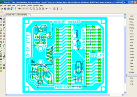 Gambar 2.4. Software Desain PCB (Printed Circuit Board) Eagle 4.13r 