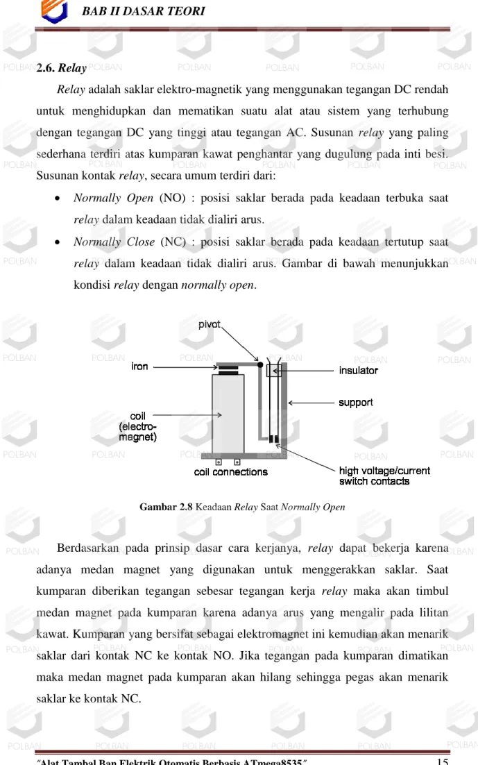Gambar 2.8 Keadaan Relay Saat Normally Open  