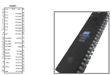 Gambar  2.3. IC Mikrokontroler AT89S51  Deskripsi  pin-pin pada mikrokontroler AT89S51 : 