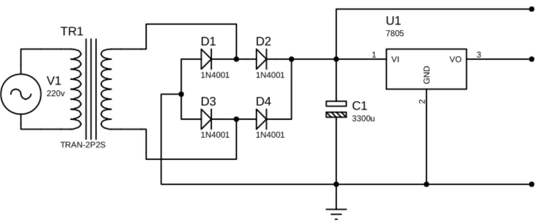 Gambar 3.3 Rangkaian catu daya