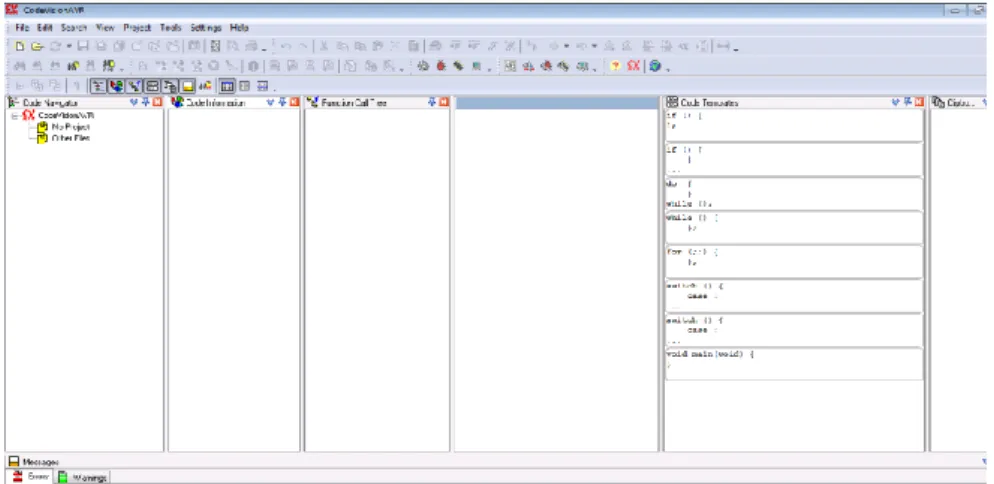 Gambar 2.9 Tampilan Awal  pada Code Vision AVR 