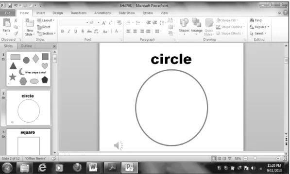 Gambar 2. Materi Ajar Shapes 