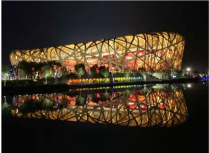 Foto bangunan  Beijing National Stadium, Beijing-China  (Sumber : google.com, diakes 11/9/2017) 