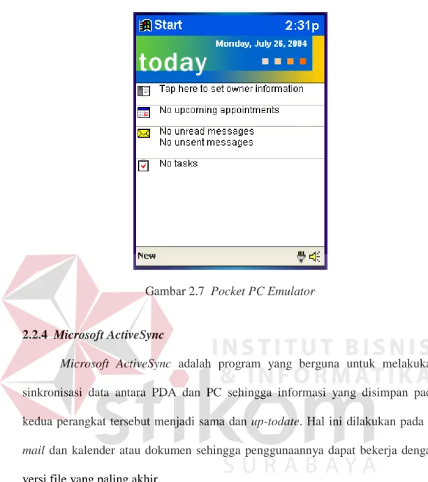 Gambar 2.7  Pocket PC Emulator 