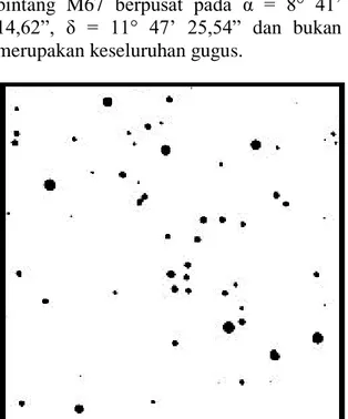 Gambar 3. Citra Obyek Gugus Bintang  Terbuka M67 Sebagai Obyek Penelitian 