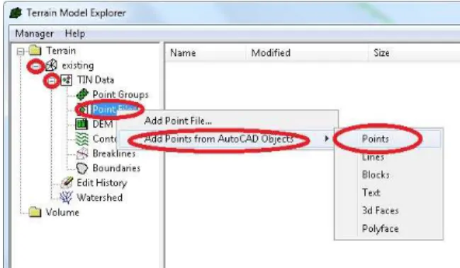 Gambar 13. Add Points from Autocad Objects 