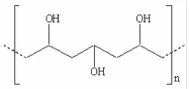 Gambar 2   Struktur  glutaraldehida  (Wang  et  al. 2004). 