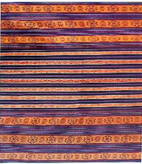 Gambar 3. Tenunan motif Sotis dalam Lela, 2002) berasal dari Desa Letmafo Kiupasan  Insana oleh Ny