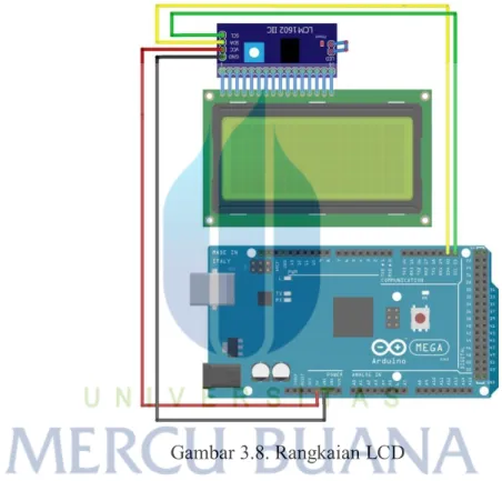 Gambar 3.8. Rangkaian LCD 
