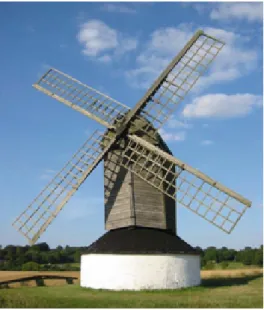 Gambar 2.1 Windmills kuno terletak di pulau Inggris  