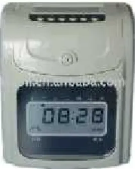 Gambar 3: Mesin cap waktu (time and date stamping machine)