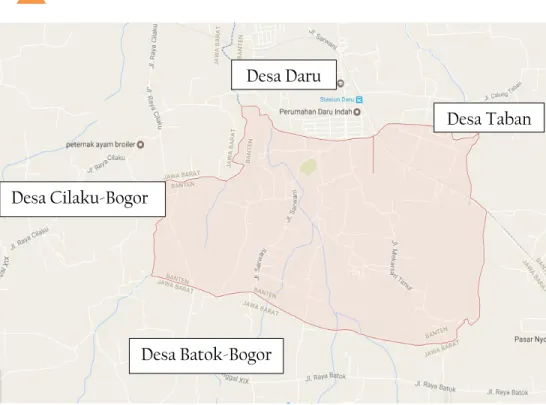 Gambar 3.2: Letak Geografis Desa Mekarsari 9