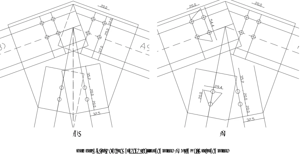 Gambar 5.6 (a) Detail pemasangan sekrup pada joint 2 (b) Area whitmore pada joint 2 