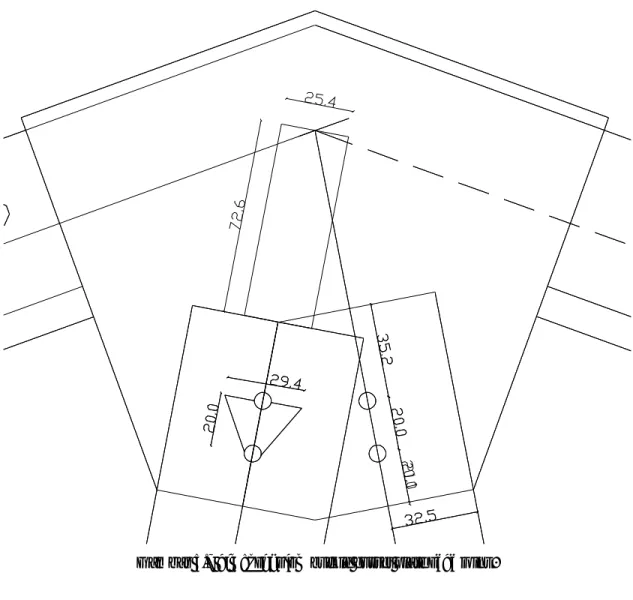 Gambar 5.7 dimensi kolom buckle gusset plate pada joint 2 