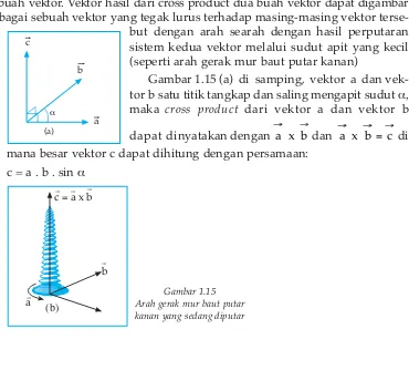 Gambar 1.15 (a)  di  samping,  vektor  a  dan vek-