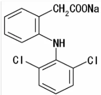 Gambar 4. Struktur Kimia Natrium Diklofenak (Takahashi, 2001) 
