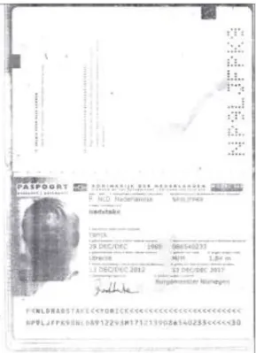 Gambar 2  Contoh Passpor WNA 