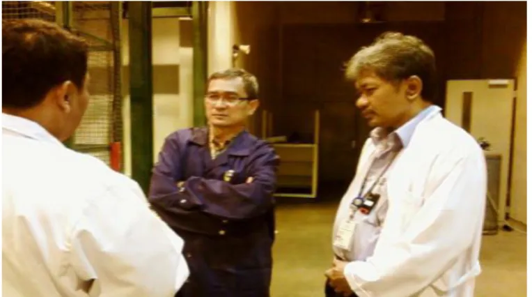 Gambar 1.  Kunjungan rutin Ka. PTBN ke IEBE  2.  Workshop Job Hazard Analysis dan Workplace 