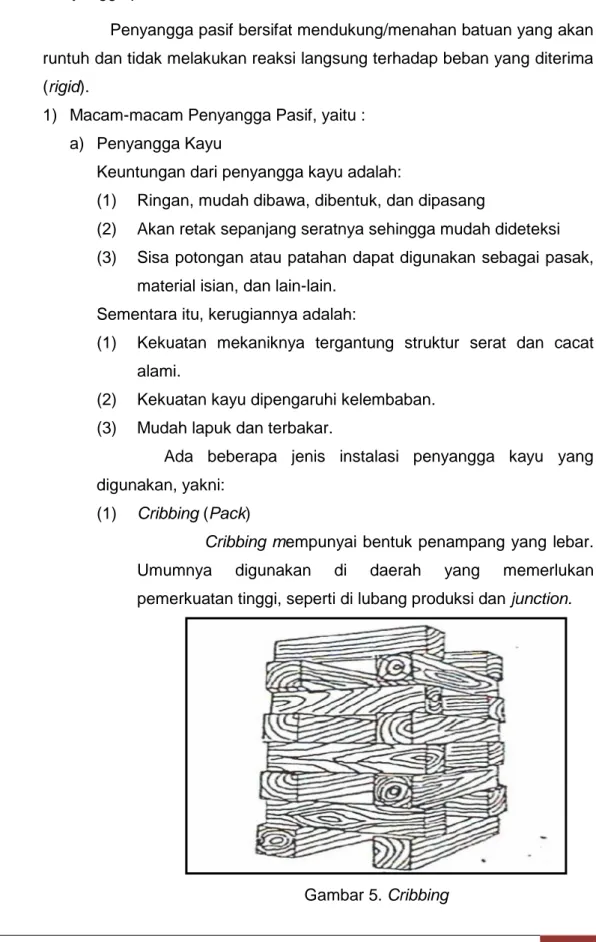 Gambar 5. Cribbing 