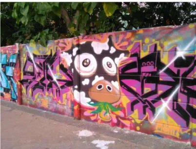 Gambar 2.1 Mural di jalan Pemuda, sekitar Lawang Sewu  Sumber : Dokumentasi Dimas Prayogo