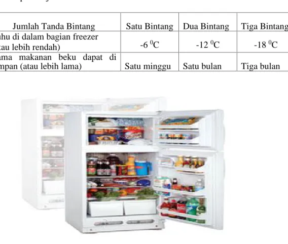 Gambar salah satu jenis kulkas non freezer