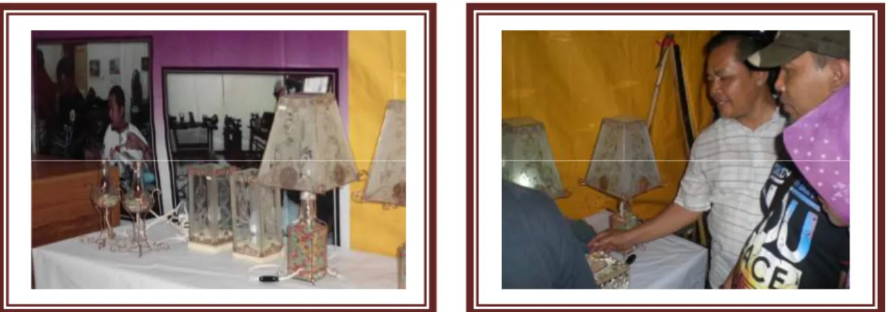 Gambar 6. Produk Lampu Hias di pameran produk di Kabupaten Kulon Progo 