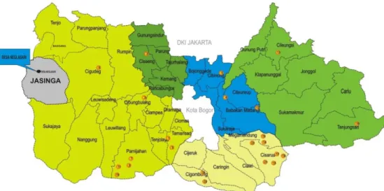 Gambar 3.1 Peta Desa Neglasari, Kecamatan Jasinga, Bogor 9