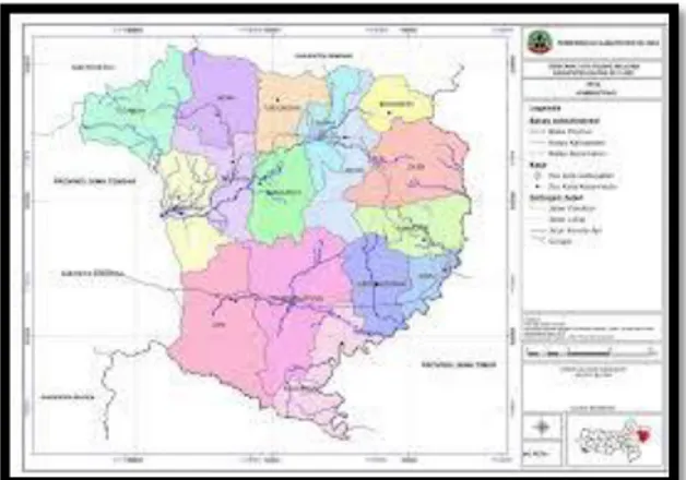 Gambar 4.1 Peta Kabupaten Blora  (Reni Wulansari, 2015) 