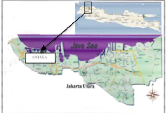 Gambar 1 Peta Muara Angke, Jakarta 
