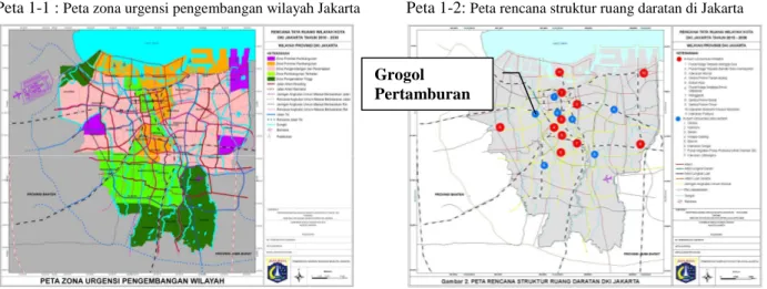 Tabel 1-2 : Data penurunan permukaan tanah  pada 5 wilayah DKI Jakarta dari 1993 sampai 2005