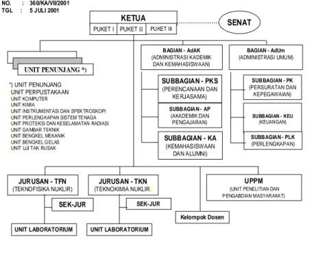 Gambar 1. Struktur Organisasi STN 