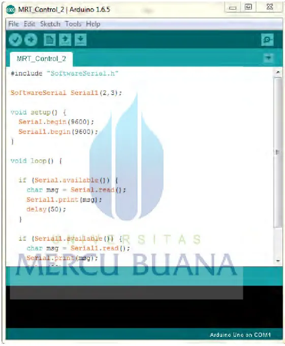 Gambar 3.10 script Arduino 