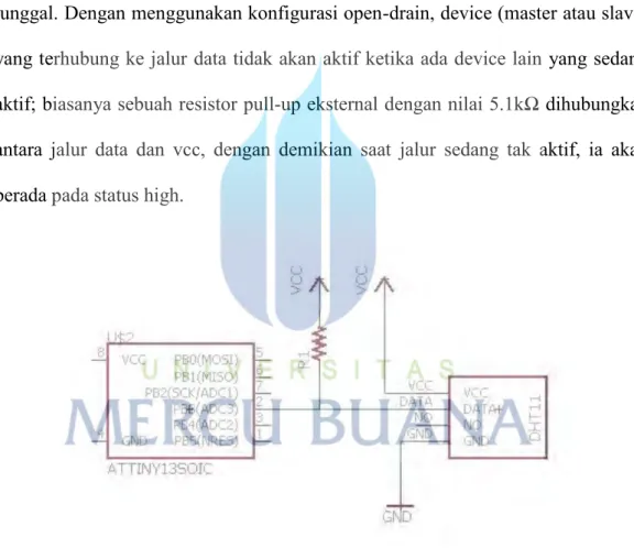 Gambar 6 Rangkaian DHT-11 