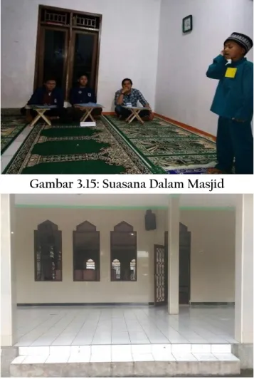 Gambar 3.15: Suasana Dalam Masjid 