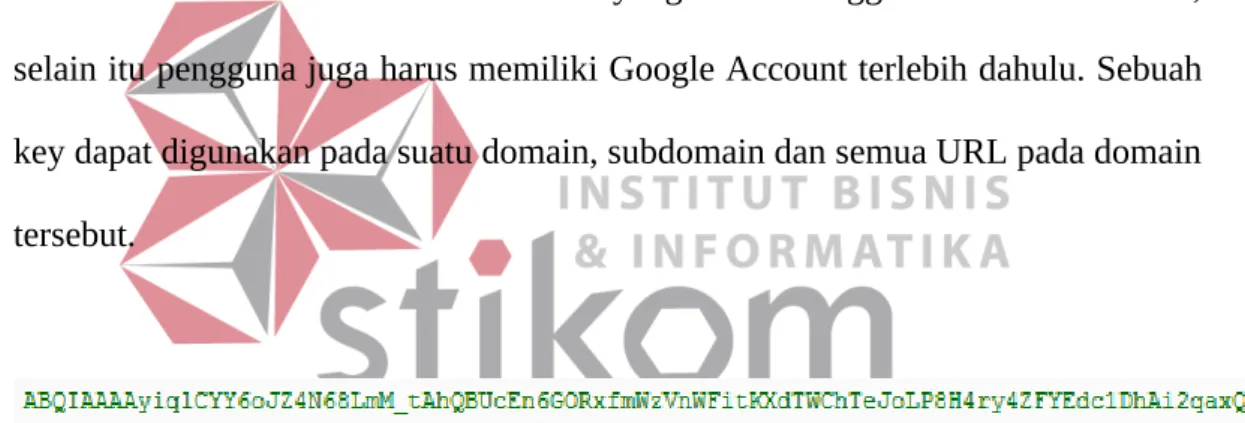 Gambar 2.5 Contoh Key Google Maps API