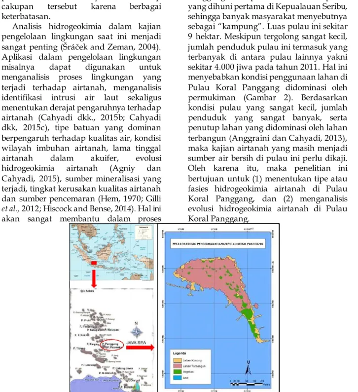 Gambar 1. Peta Lokasi Pulau Panggang, Kabupaten Kepualauan Seribu, DKI Jakarta 