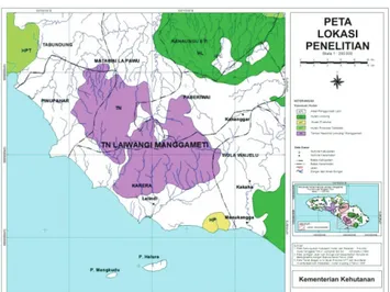 Gambar 1. Peta Lokasi TNLW, Kab. Sumba Timur, NTT 